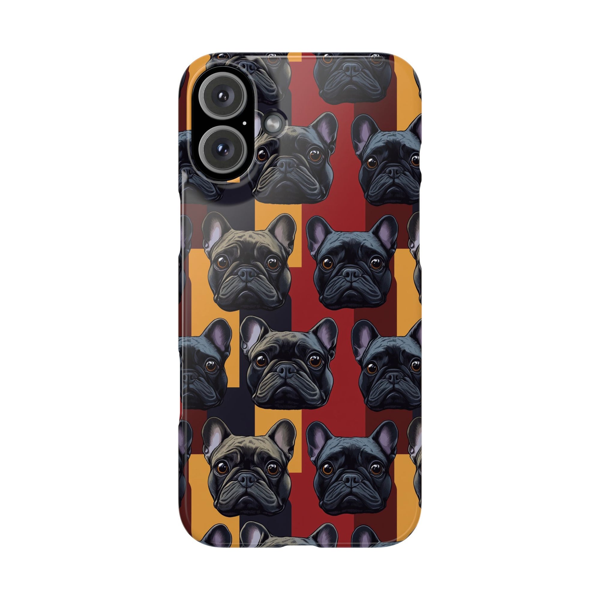 Chic Canine Checkmate - Frenchie Edition Slim Phone Cases