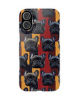 Chic Canine Checkmate - Frenchie Edition Slim Phone Cases