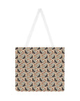 Blossoming Dachshunds Delight Shoulder Tote Bag