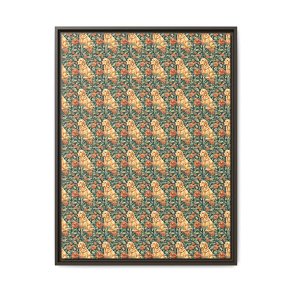 Blooming Goldie Glam Matte Canvas, Framed