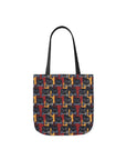 Chic Canine Checkmate - Frenchie Edition Canvas Tote Bag