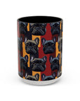 Chic Canine Checkmate - Frenchie Edition Accent Coffee Mug