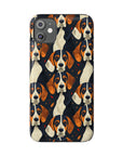 Beagle Glimmer Gaze Glamour Slim Phone Cases