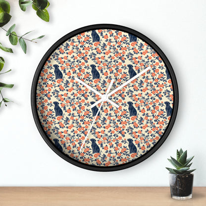 Bloomiful Lab Bouquet Wall Clock