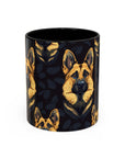 Majestic Hound Couture: German Shepherd LuxeBlend Accent Coffee Mug