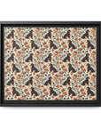 Blossoming Dachshunds Delight Matte Canvas, Framed