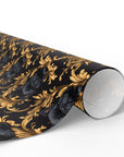 Regal Frenchie Noir Elegance Wrapping Paper