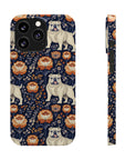 Bulldog Blossom Bonanza Slim Phone Cases