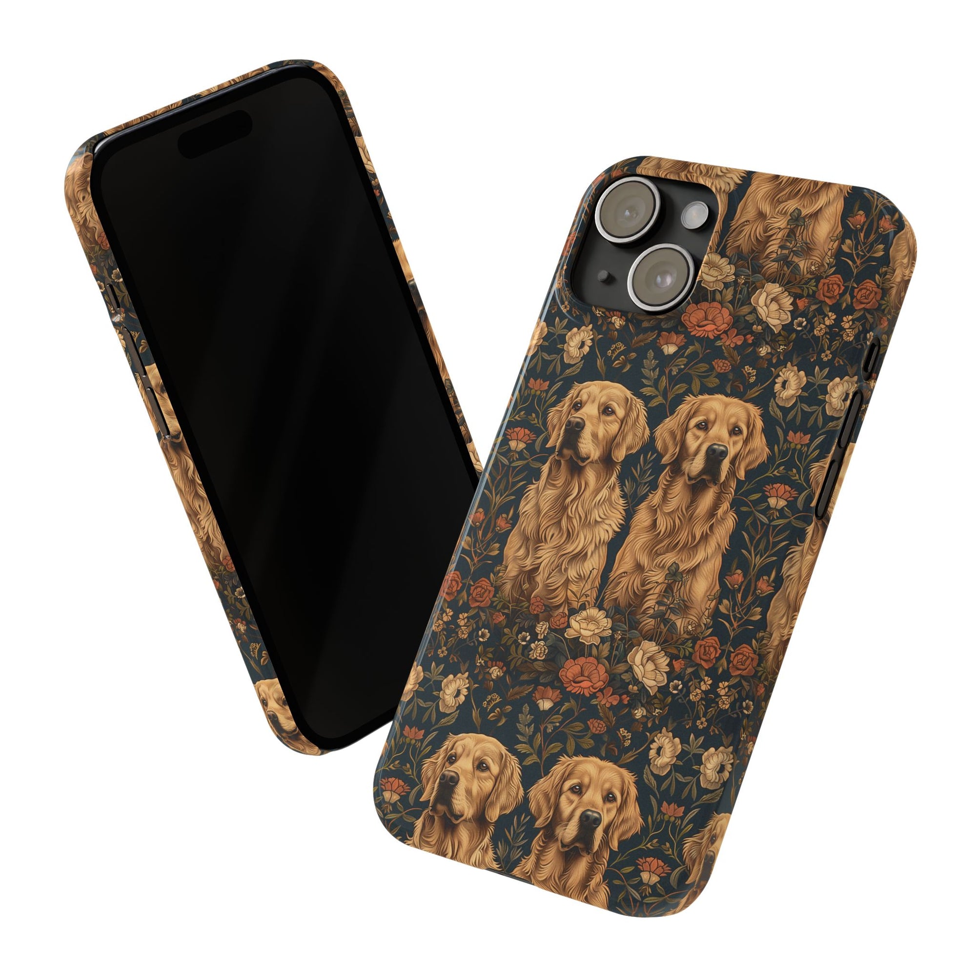 Fanciful Golden Paradise Blossom Slim Phone Cases