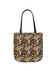 Beagle Blossoms Canvas Tote Bag