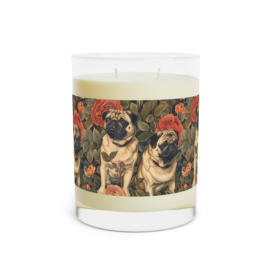 Blooming Pug Paradise Scented Candle