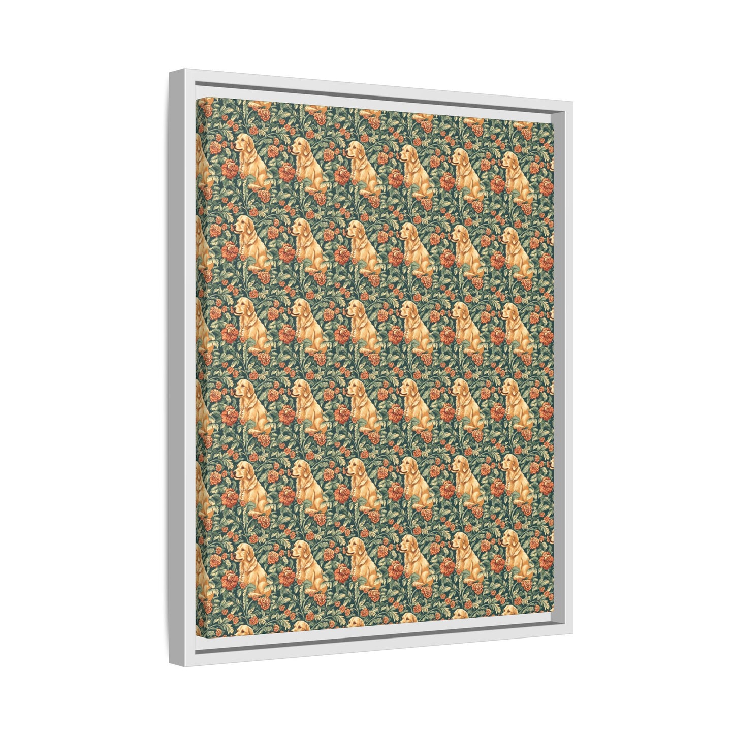 Blooming Goldie Glam Matte Canvas, Framed