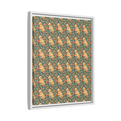 Blooming Goldie Glam Matte Canvas, Framed