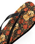 Golden Pawsatronic Tapestry Flip Flops