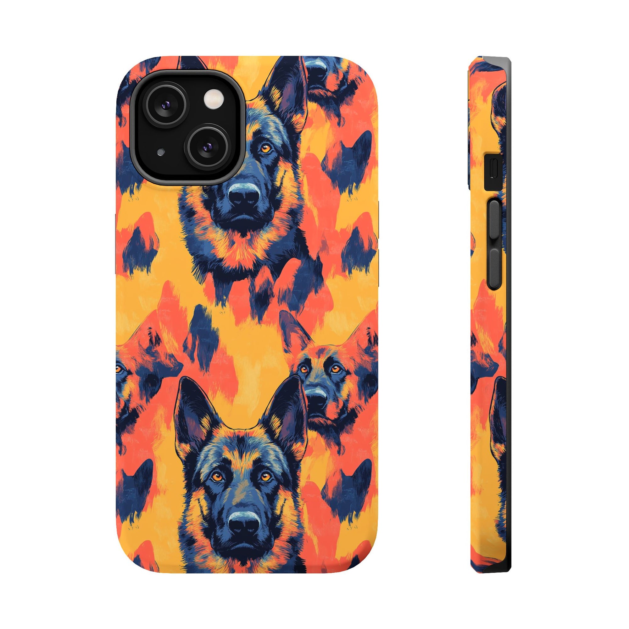 Impressionistic German Shepherds Magnetic Tough Cases