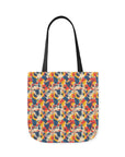 Bloom Pup Frenchietastic Splatter Canvas Tote Bag