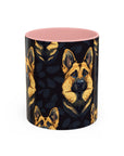 Majestic Hound Couture: German Shepherd LuxeBlend Accent Coffee Mug