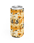 Golden Glitz 'n Glamour Woofwear Slim Can Cooler