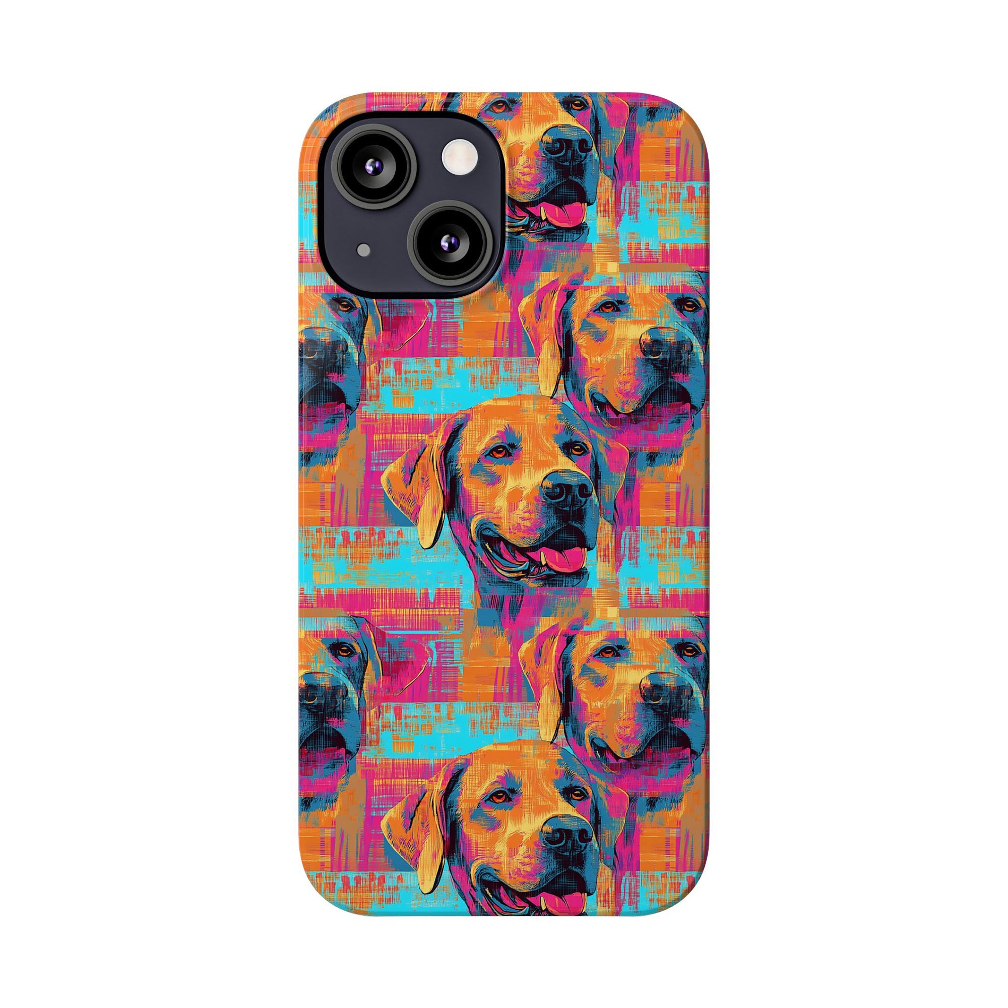 Rustic Charm Labrador Chic Slim Phone Cases