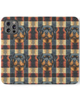 Pawsome Rottweiler Royalty Plaid Flip Cases