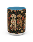 Blossoming Labradors Bouquet Accent Coffee Mug