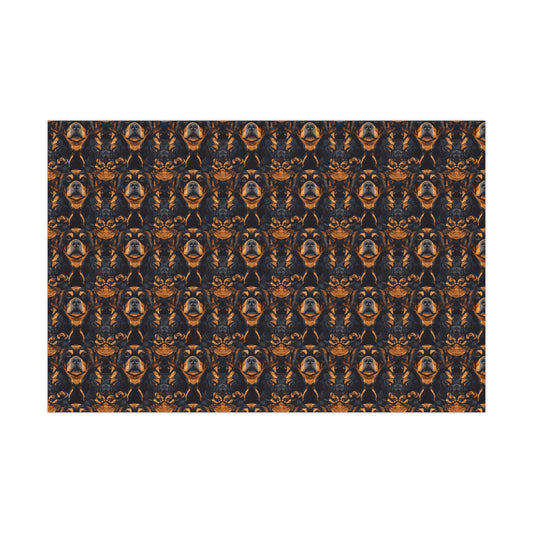 Modern Rottweiler Royalty Gift Wrap Papers