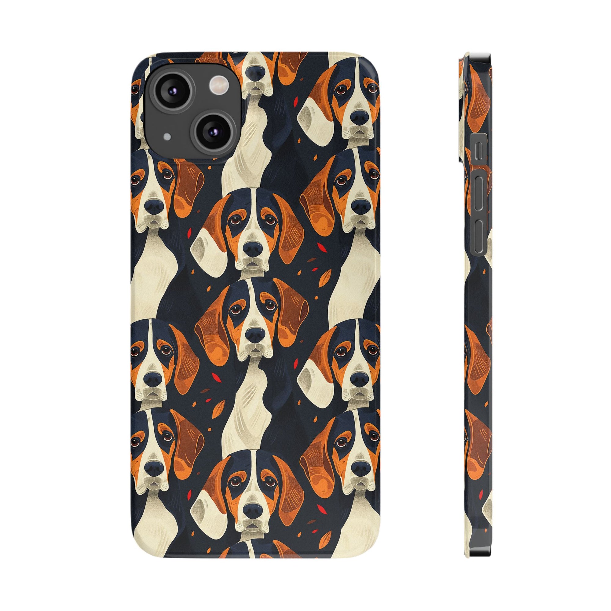 Beagle Glimmer Gaze Glamour Slim Phone Cases