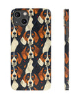 Beagle Glimmer Gaze Glamour Slim Phone Cases