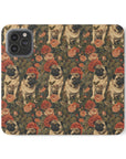 Blooming Pug Paradise Flip Cases