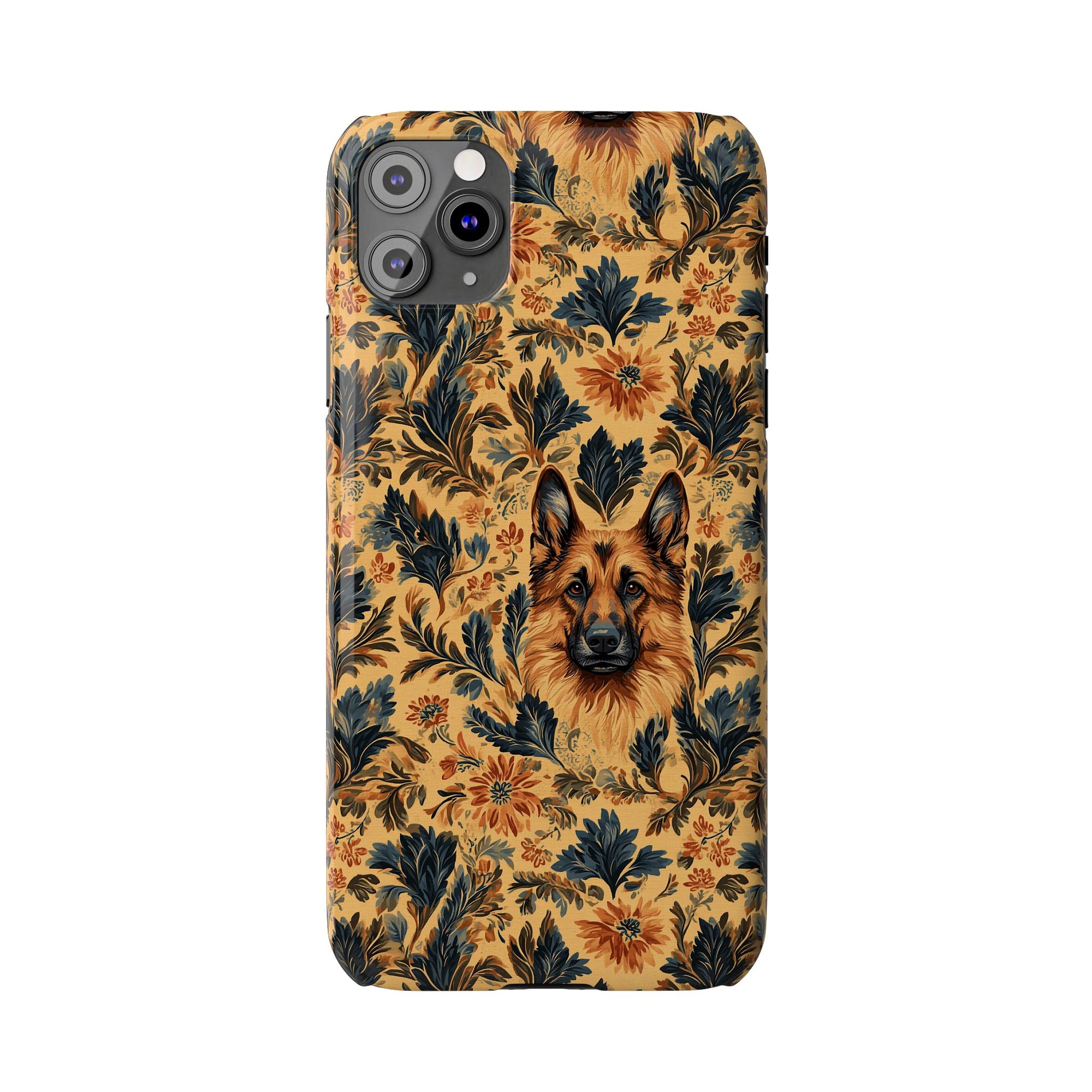 Autumnal German Shepherd Glamour Slim Phone Cases