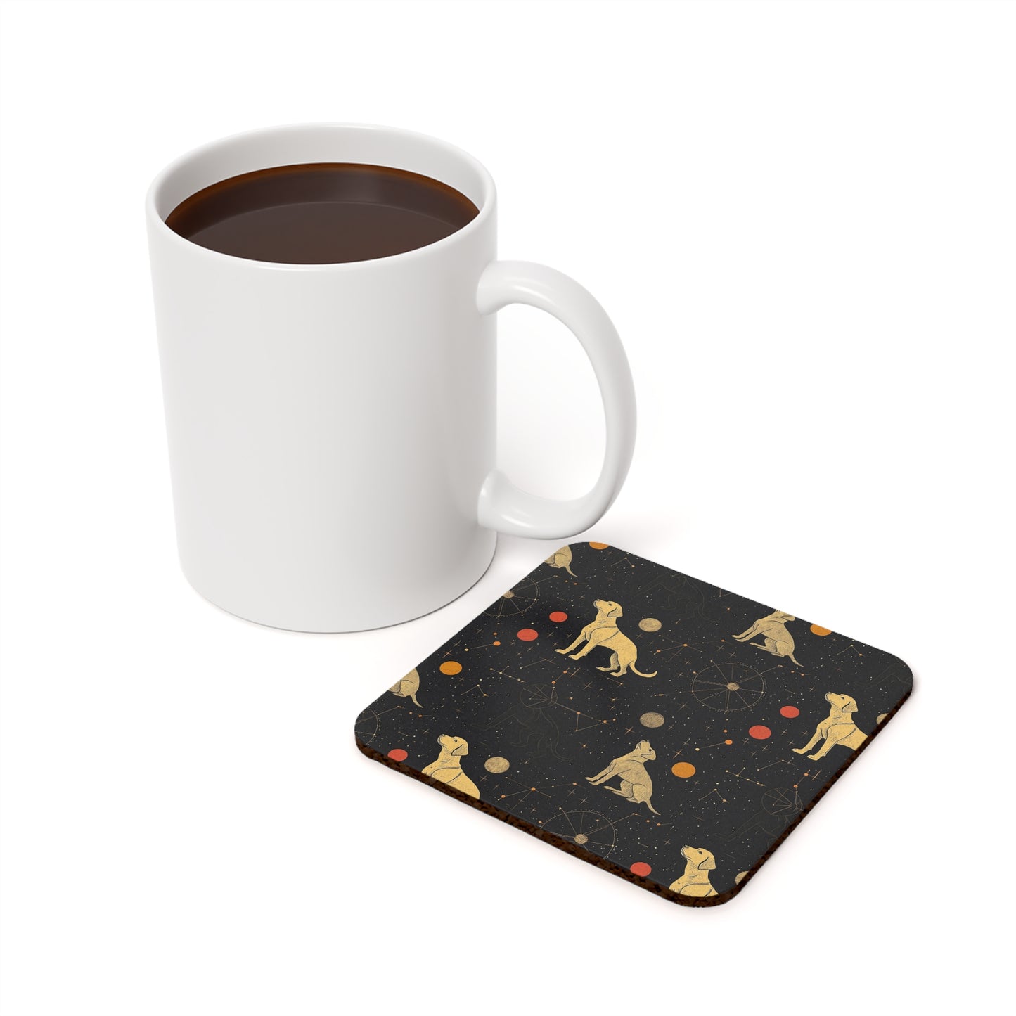 Heavenly Husky Hues Cork Back Coaster