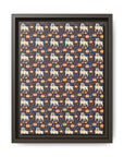 Bulldog Blossom Bonanza Matte Canvas, Framed