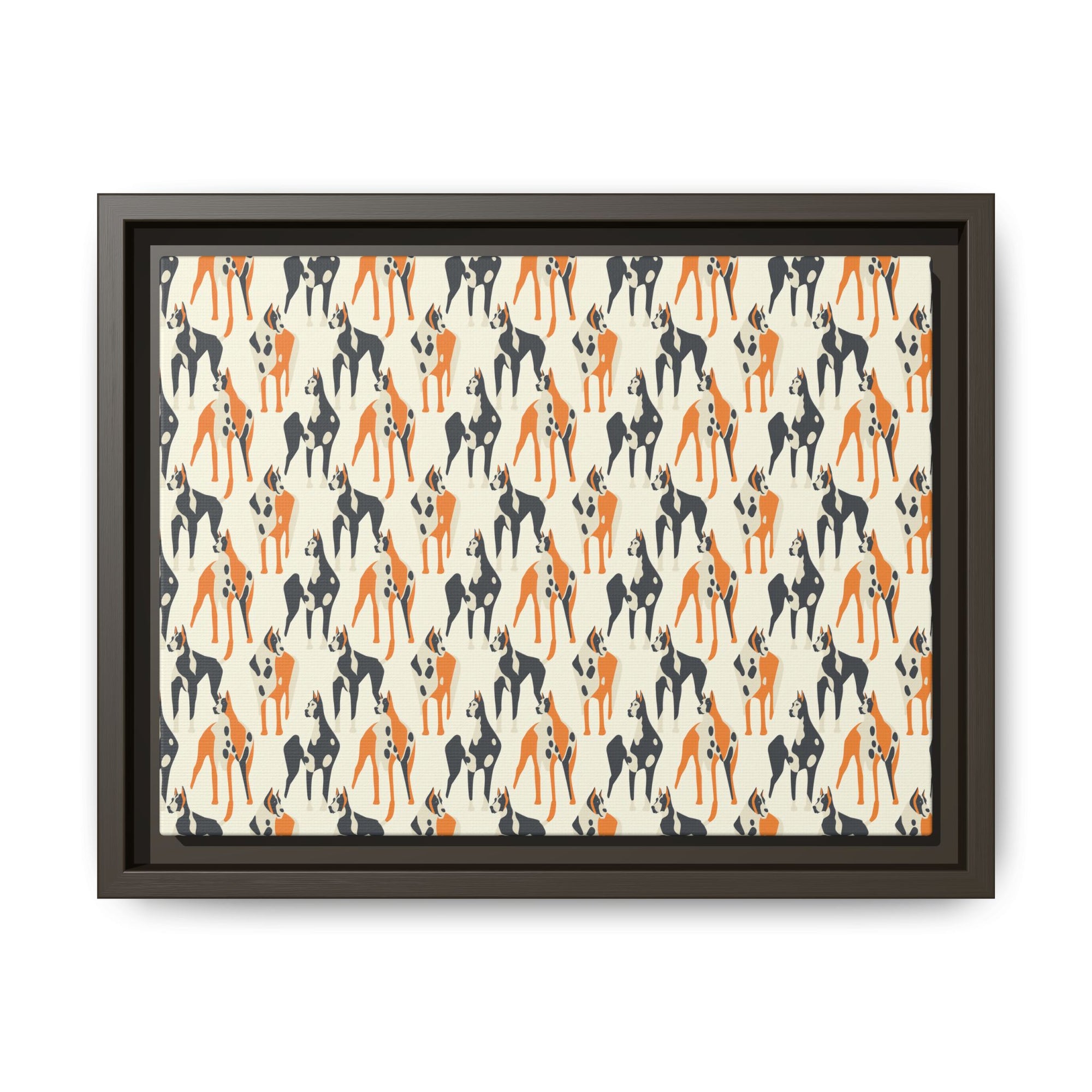 Dashing Dane Divinity Matte Canvas, Framed