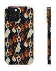 Beagle Glimmer Gaze Glamour Slim Phone Cases