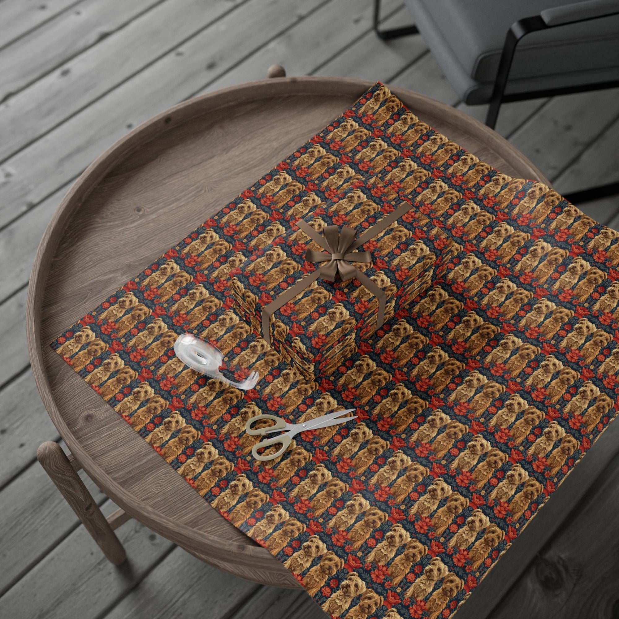 Yorkie Charm Twins Wrapping Paper