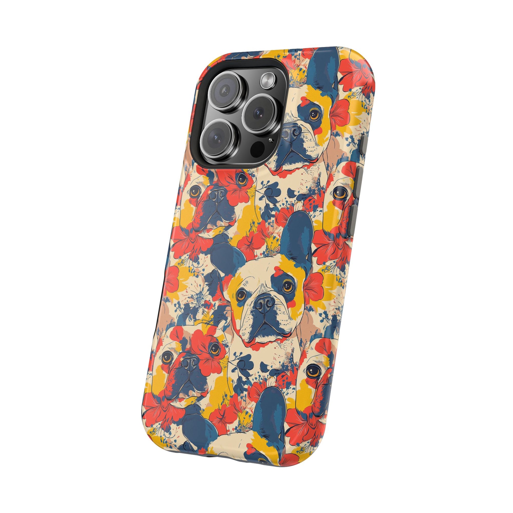 Bloom Pup Frenchietastic Splatter Magnetic Tough Cases