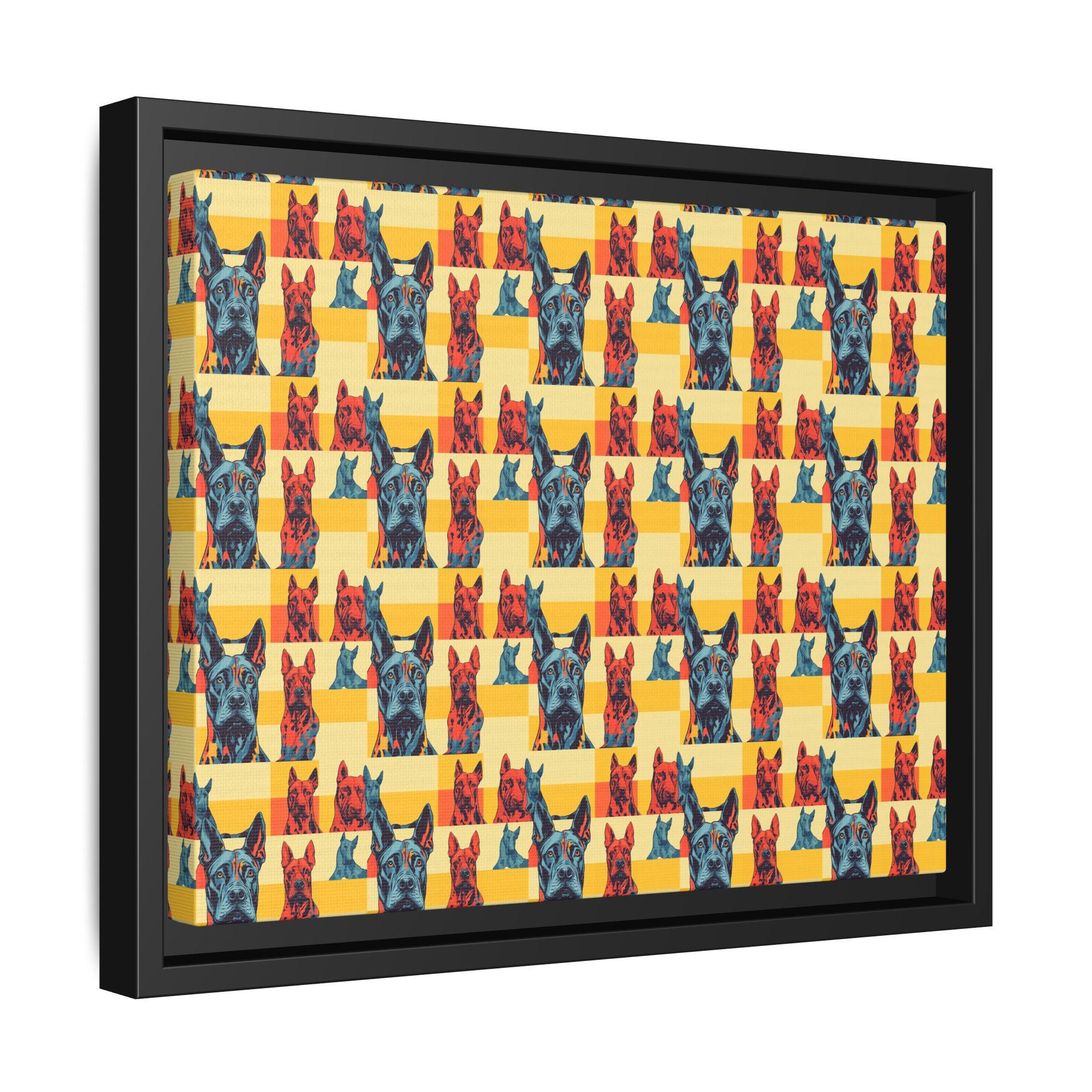 Dane-tastic Marvelous Mutt Mode Matte Canvas, Framed