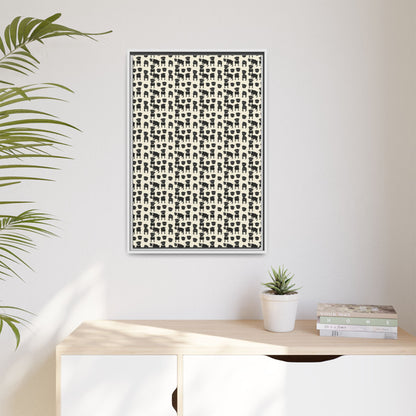 Puggie Pout Perfection Matte Canvas, Framed