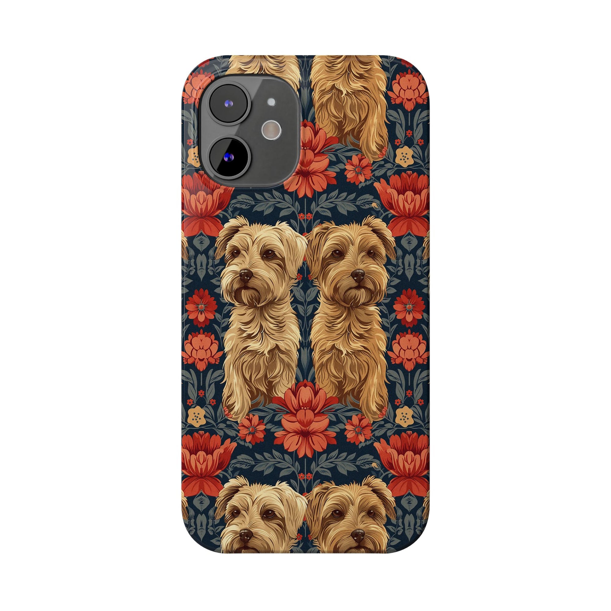 Yorkie Charm Twins Slim Phone Cases