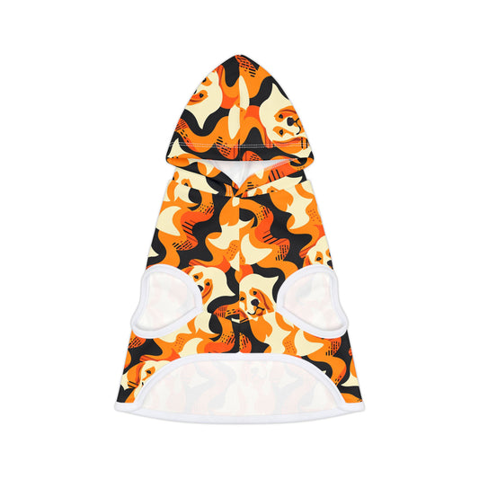 Golden Woof Abstract Glamour Pet Hoodie