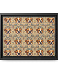 Bowtie Boxer Bliss Matte Canvas, Framed