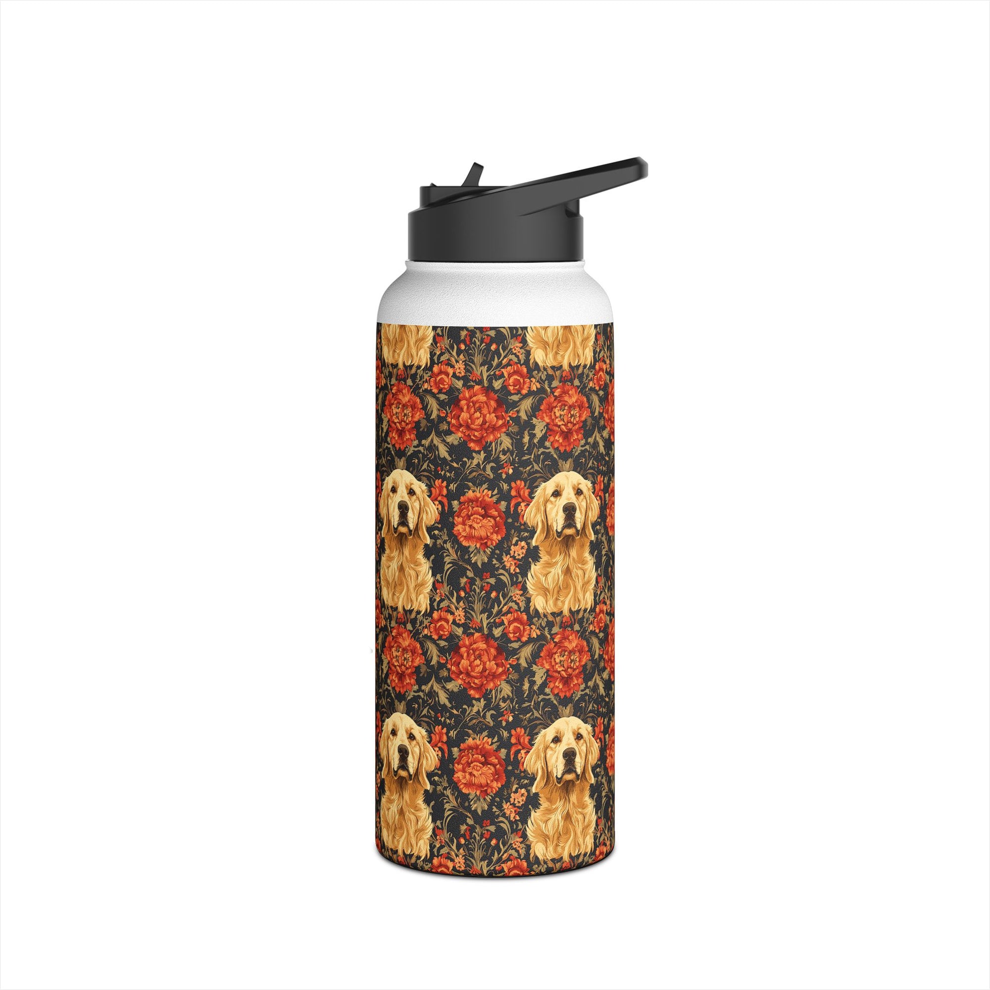 Golden Pawsatronic Tapestry Stainless Steel Water Bottle