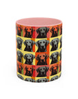 Whimsical Warhol Labrador Accent Coffee Mug