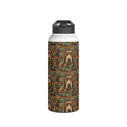 Labrador Lush Pooch Tapestry Stainless Steel Water Bottle