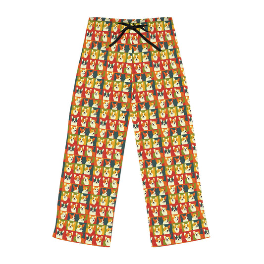 Corgi Chic Popart Pup Women's Pajama Pants