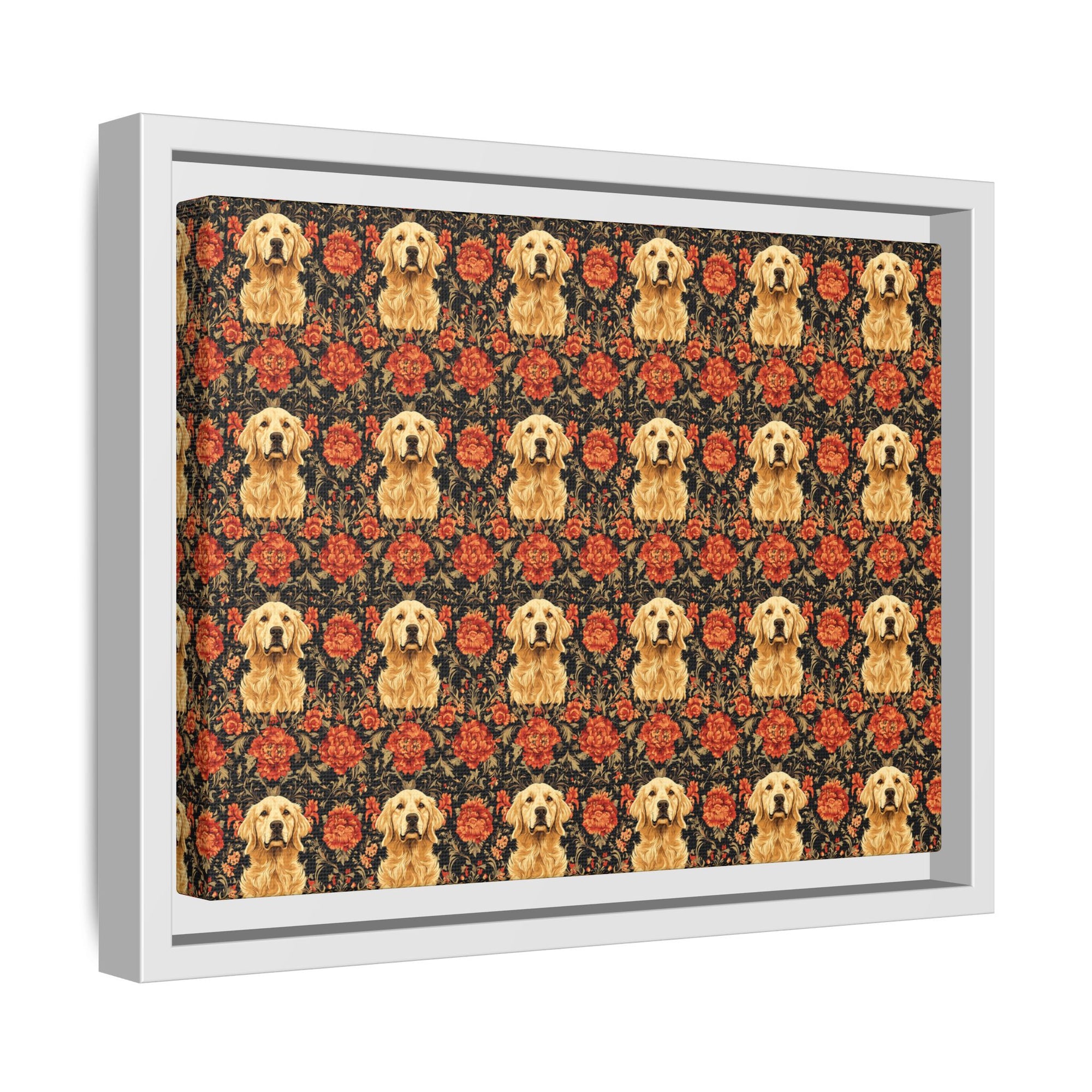 Golden Pawsatronic Tapestry Matte Canvas, Framed