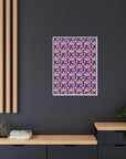 Dazzling Bulldog Chic Matte Canvas, Framed