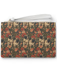 Blooming Pug Paradise Clutch Bag