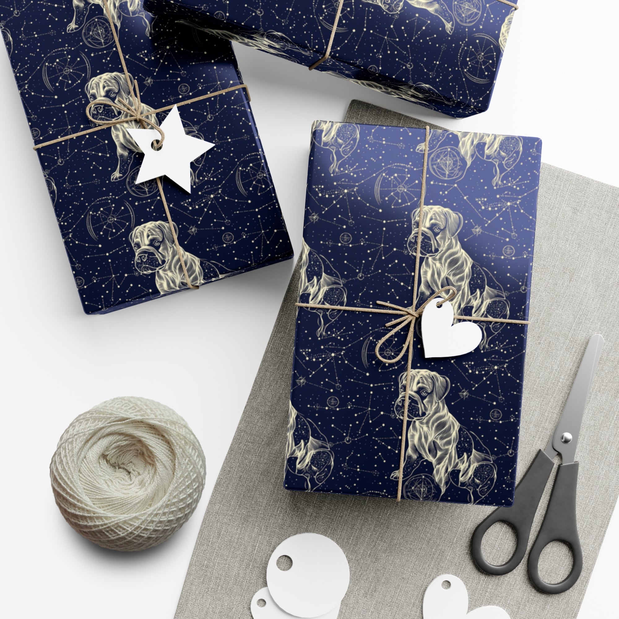 Celestial Boxer Bliss Gift Wrap Papers