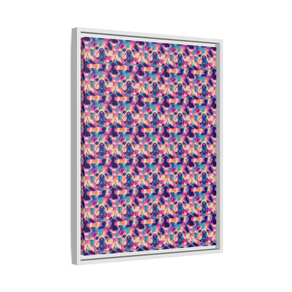 Dazzling Bulldog Chic Matte Canvas, Framed